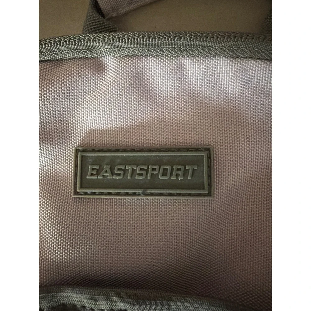 Eastsport Bungee Cord Backpack Lavender Grey School Travel Utility Bag